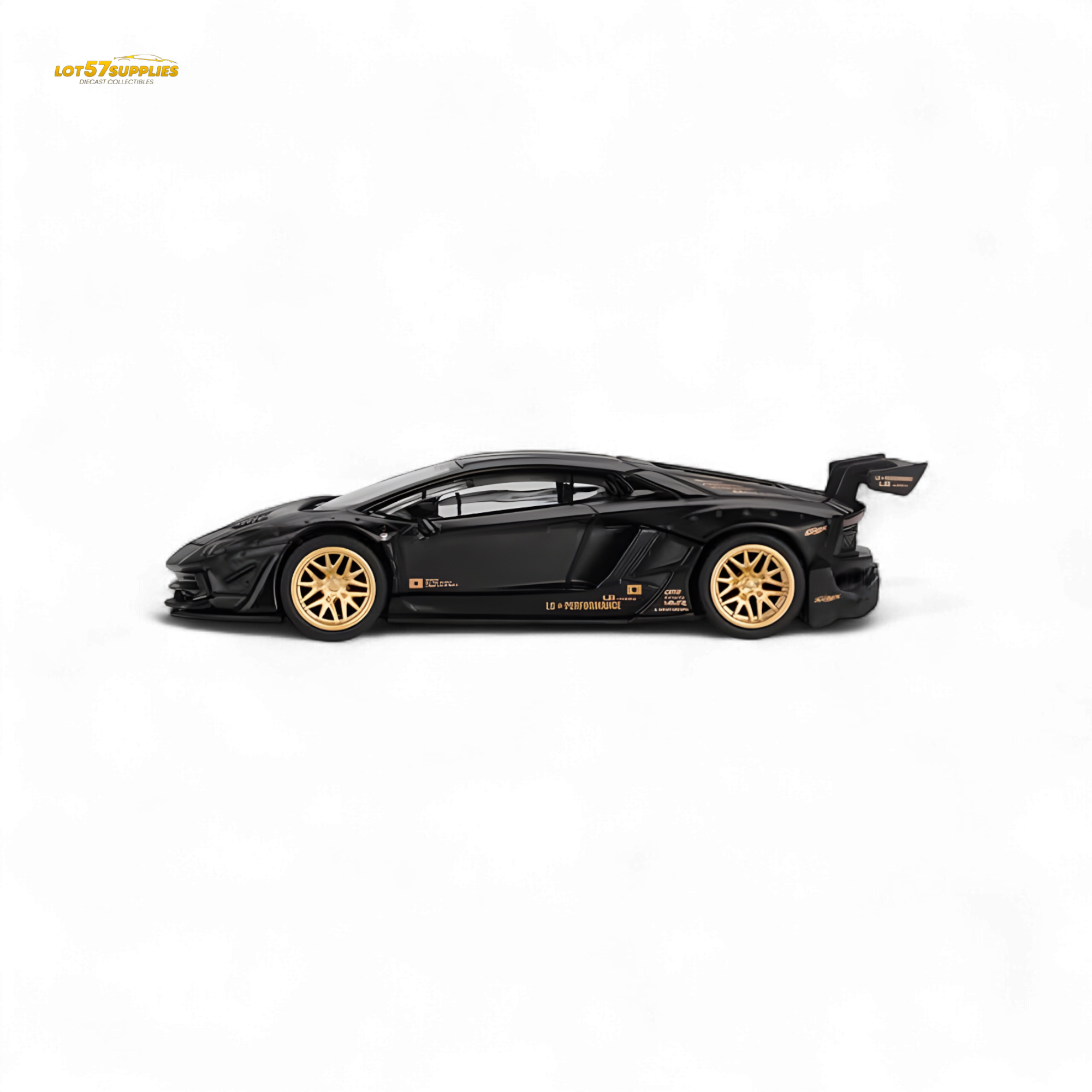 Mini-GT LB★WORKS Lamborghini Aventador Matte Black 1:64