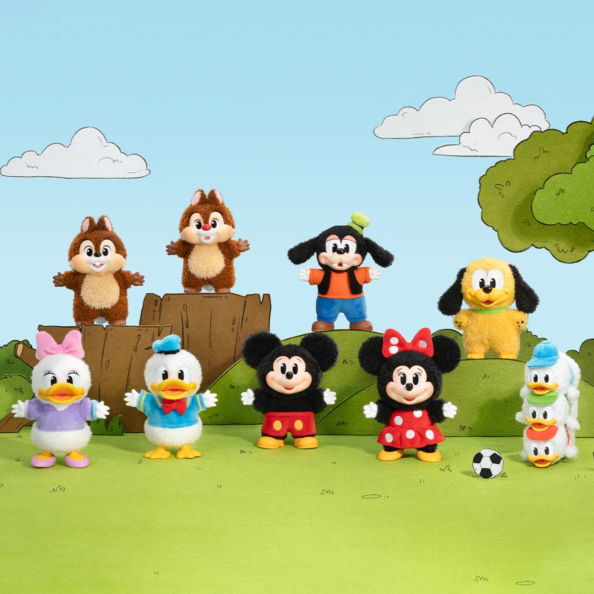 IN STOCK] POPMART Mickey Family Cute Together Keychain Series Figures