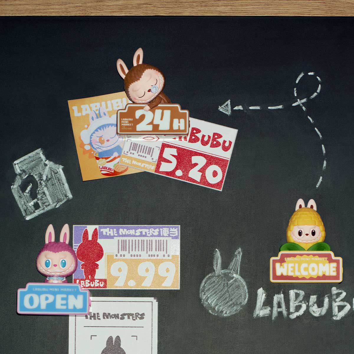 [In Stock] POPMART Wacky Mart Series-Fridge Magnet Blind Box (SEALED)