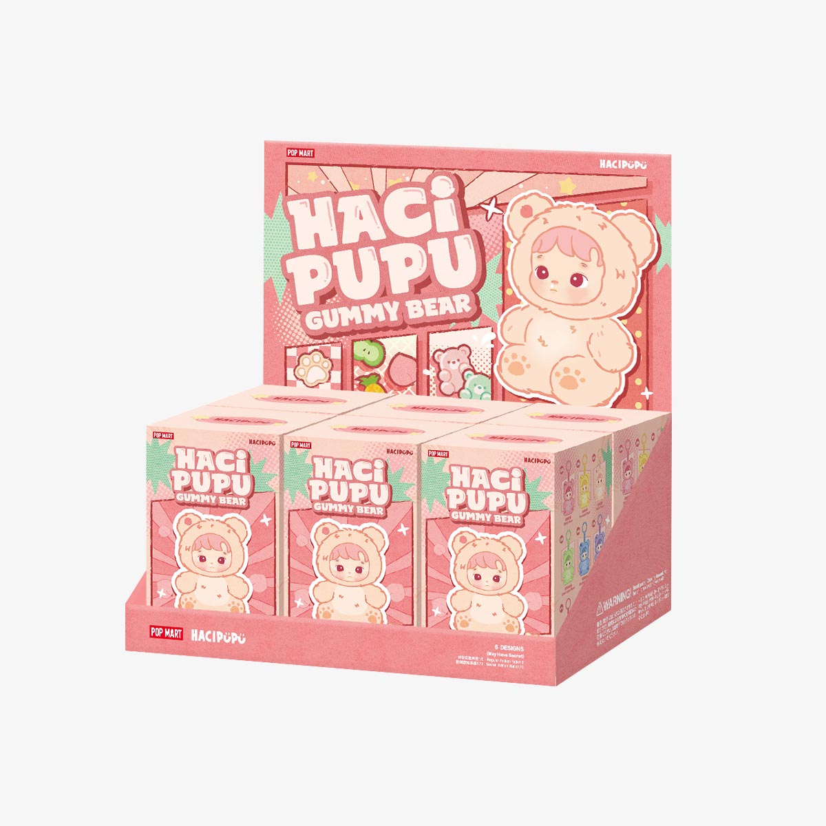 [In Stock] POPMART HACIPUPU Gummy Bear Series-Vinyl Plush Pendant Blind Box (SEALED)