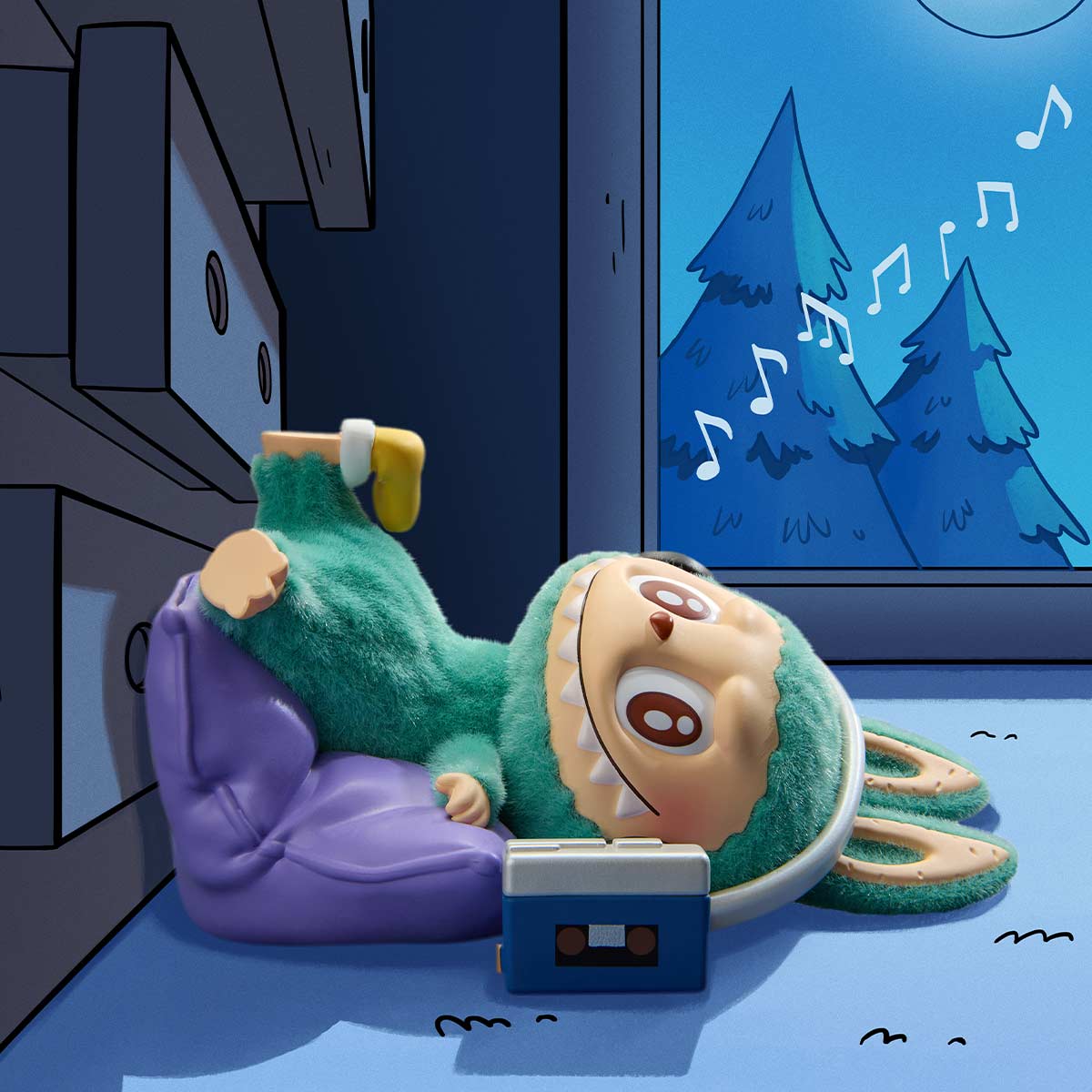 POPMART THE MONSTERS 1:00 A.M. Series Figures Blind Box (1 Blind Box)