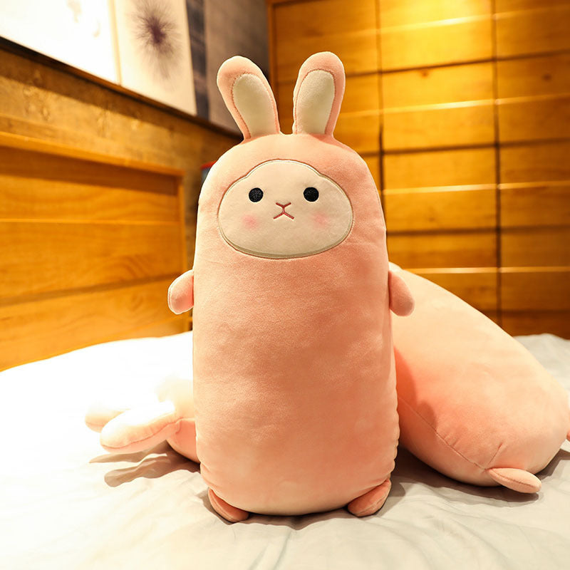 Plush Rabbit Pillow – Soft Stuffed Bunny Doll