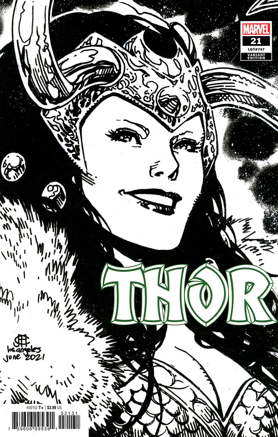 THOR 21 CHEUNG HEADSHOT SKETCH VARIANT (01/12/2022) (01/26/2022)