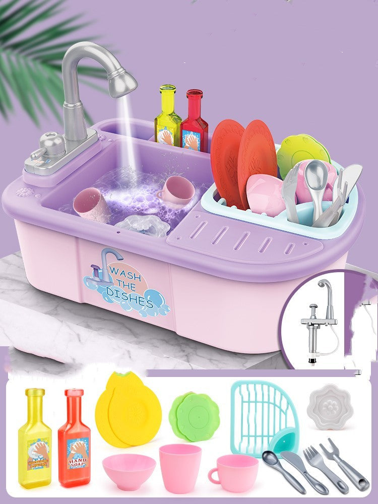 Kids Dishwasher Toy – Interactive Kitchen Playset with Manual and Electric Options