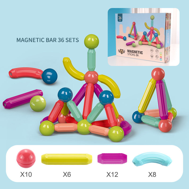 Magnetic Building Blocks Toy Set – Educational Fun for Kids