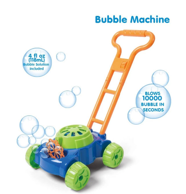 Electric Bubble Machine Push Toy – Outdoor Fun Bubble Blower for Kids