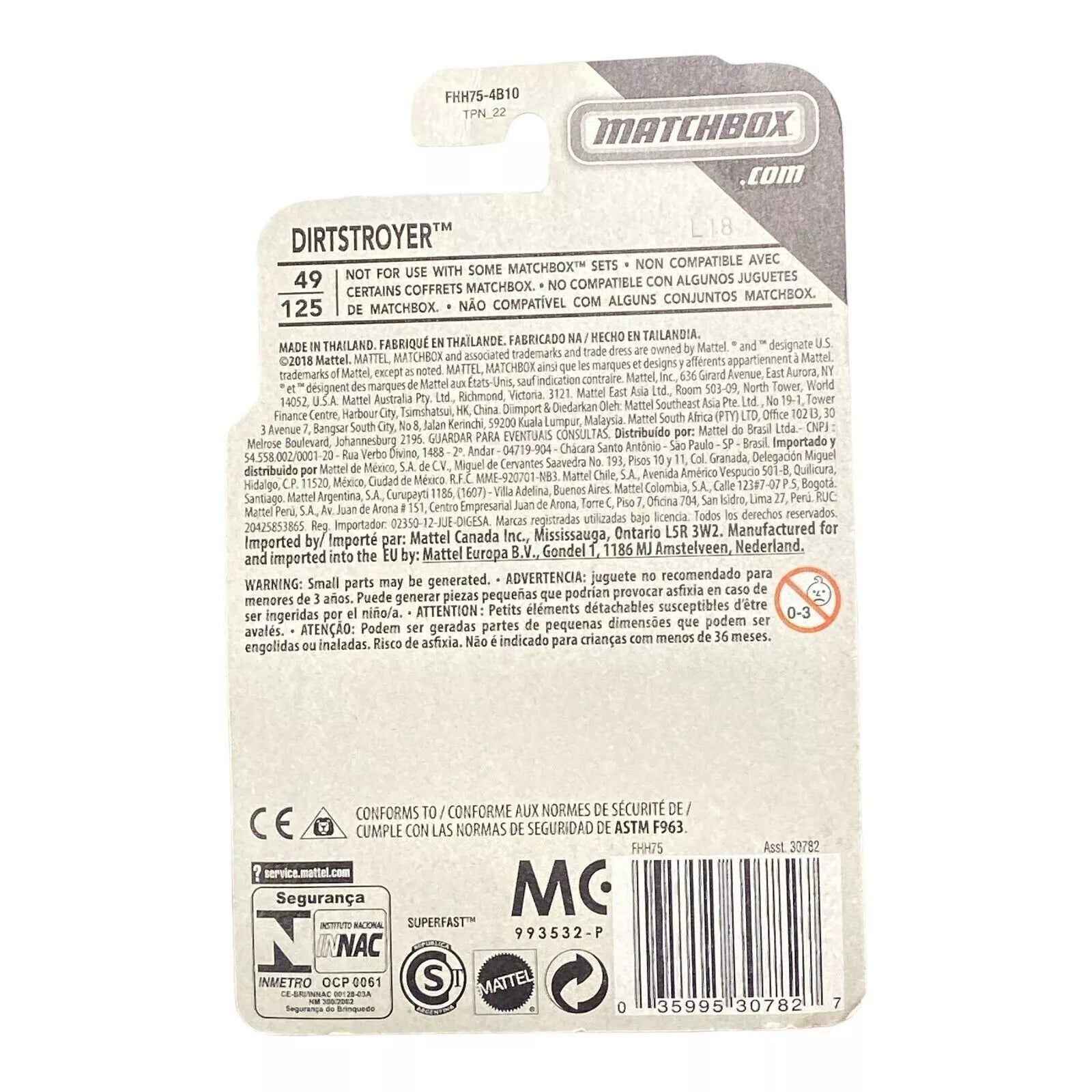 Matchbox Dirtstroyer - Matchbox MBX Construction Series 13/20