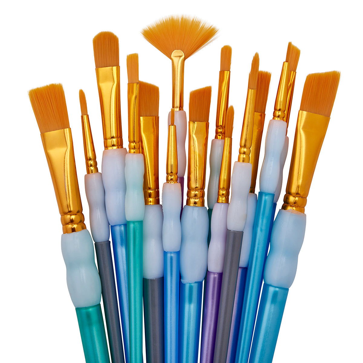 Studio Golden Nylon Brush Set - 15 Pieces