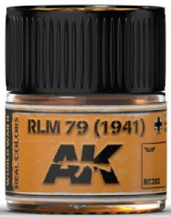 AK Interactive RC282 Real Colors: RLM79 1941 Brown Acrylic Lacquer Paint 10ml Bottle
