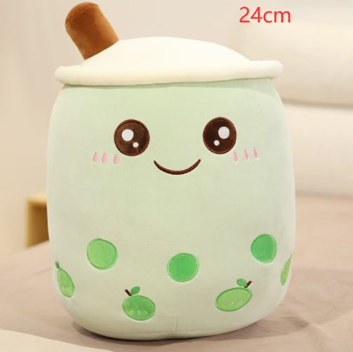 Plush Boba Tea Pillow – Soft Stuffed Bubble Tea Cup Cushion Gift