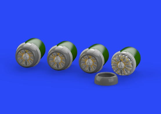 Eduard 672131 1/72 Aircraft- B17G Engines for ARX (Photo-Etch & Resin)