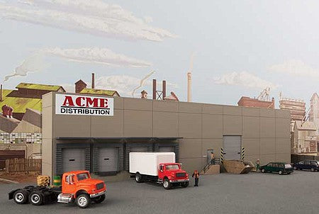 Walthers Cornerstone 933-4071 HO Scale Modern Concrete Background Building - Kit