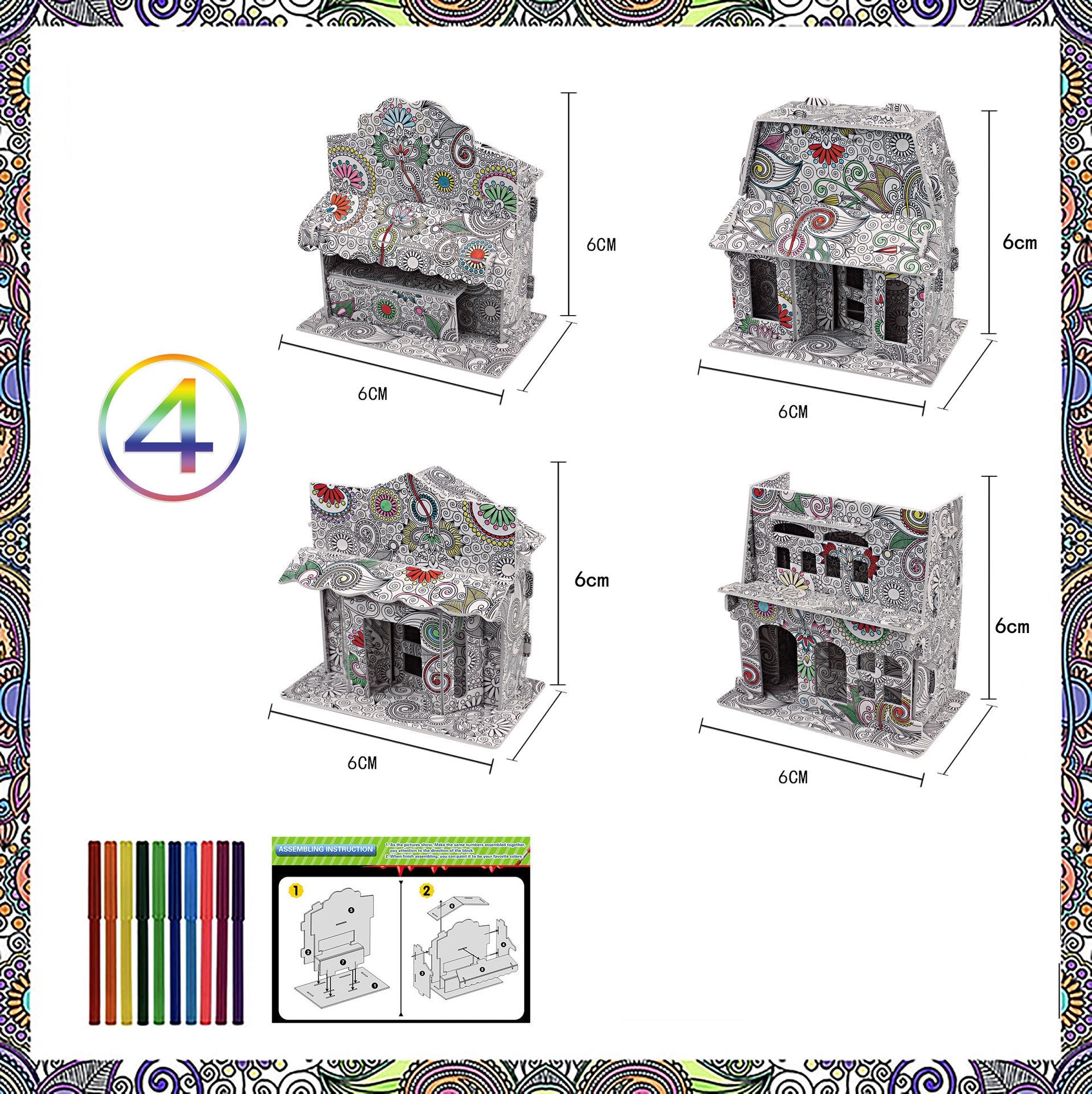 3D DIY Crafting Set – Educational Building Kits for Kids and Adults