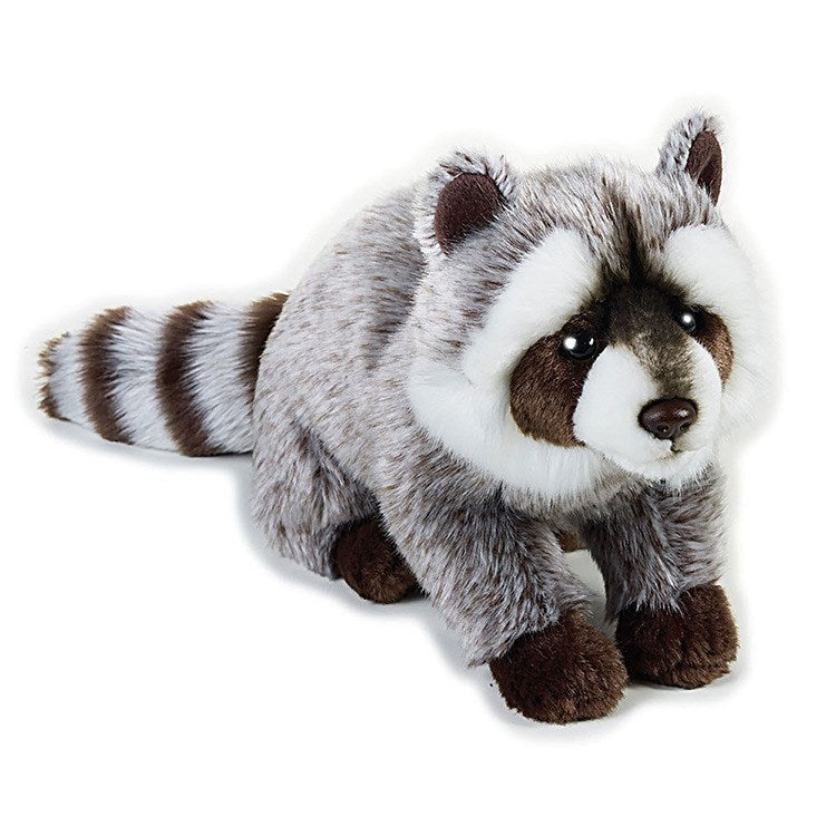 Plush Raccoon Toy – Realistic Soft Stuffed Animal Doll