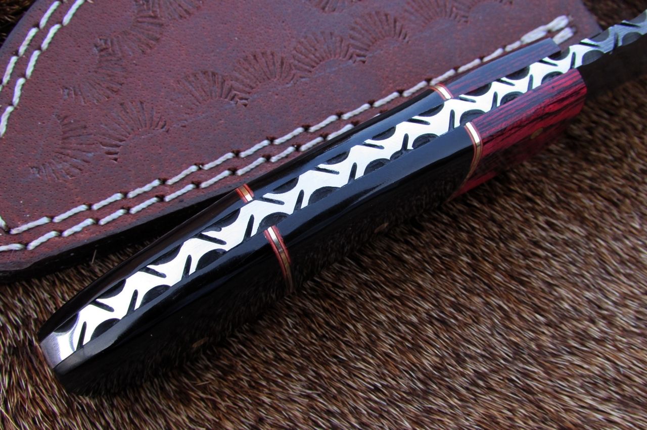 HANDMADE DAMASCUS STEEL SKINNER KNIFE