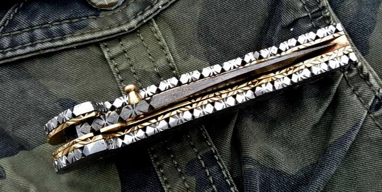 Custom Handmade Damascus Steel Folding Pocket Knife