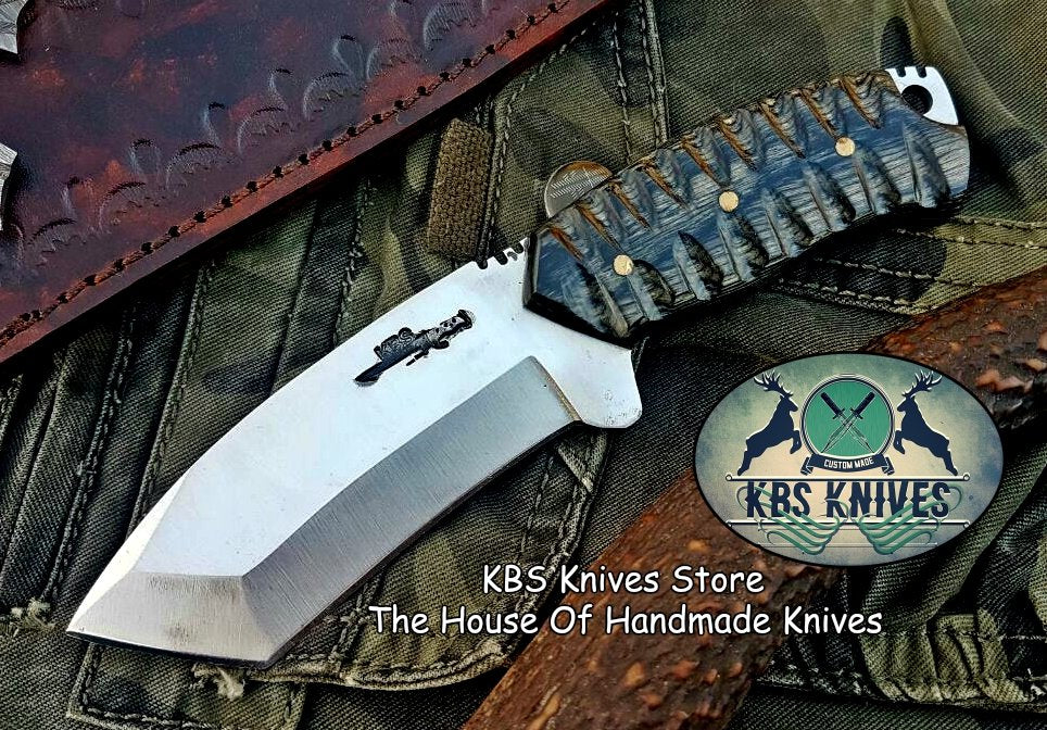 Custom Handmade D2 Steel Blade Tanto Knife