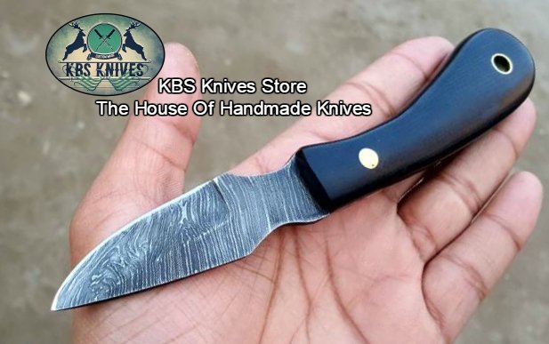 Custom Handmade Damascus Steel EDC Hunting Knives