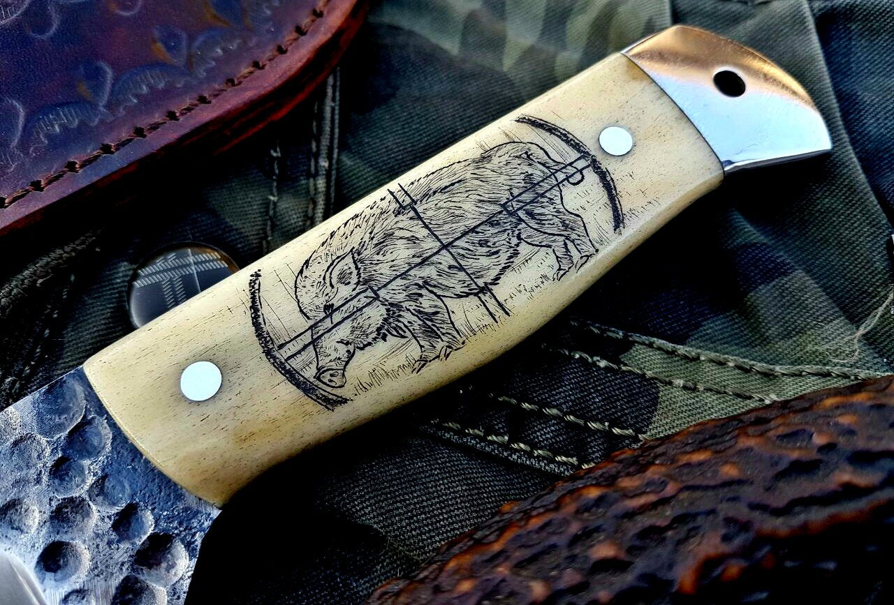 Custom Handmade Hand Forged 1095 High Carbon Steel Hunting Camping Knife