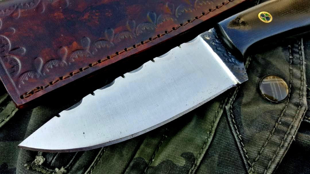 Custom Handmade 1095 High Carbon Steel Hunting Skinning Camping Knife