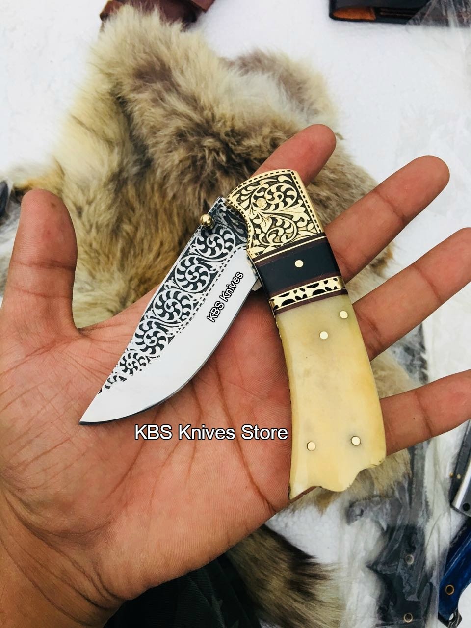 Custom Handmade D2 Steel Blade Pocket/Folding Knif
