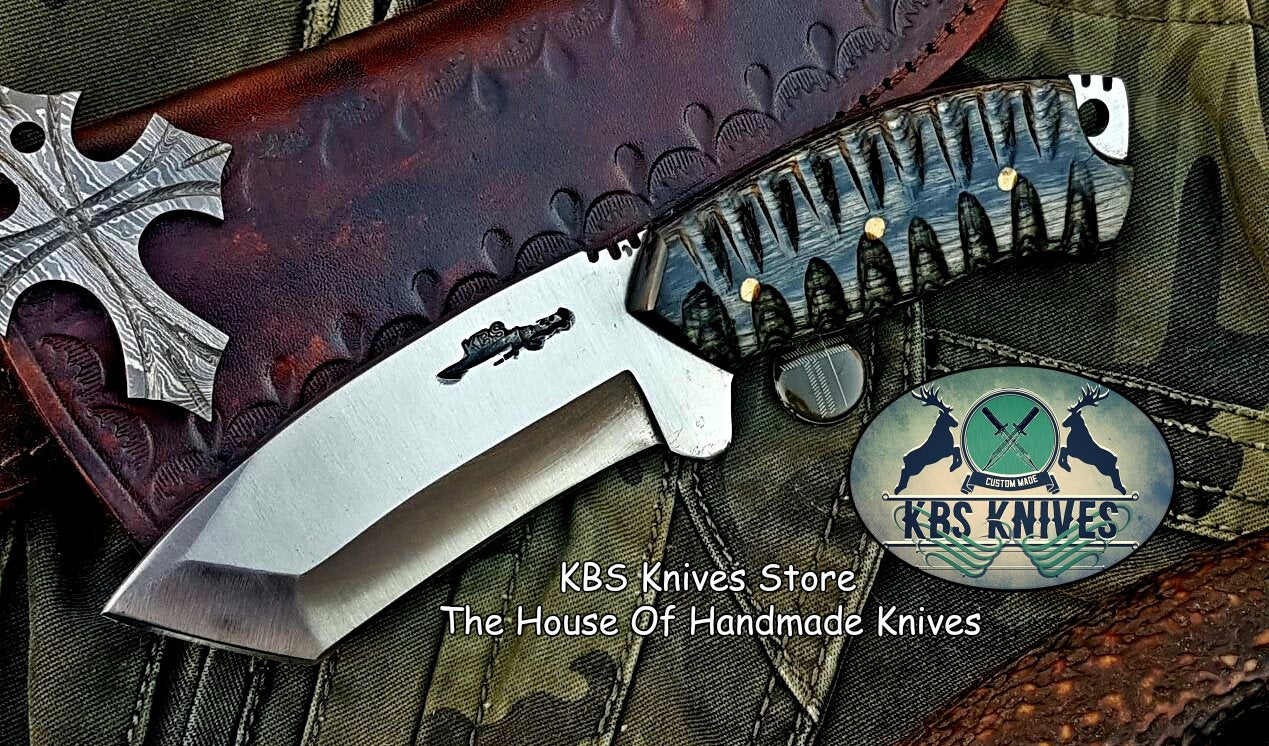 Custom Handmade D2 Steel Blade Tanto Knife