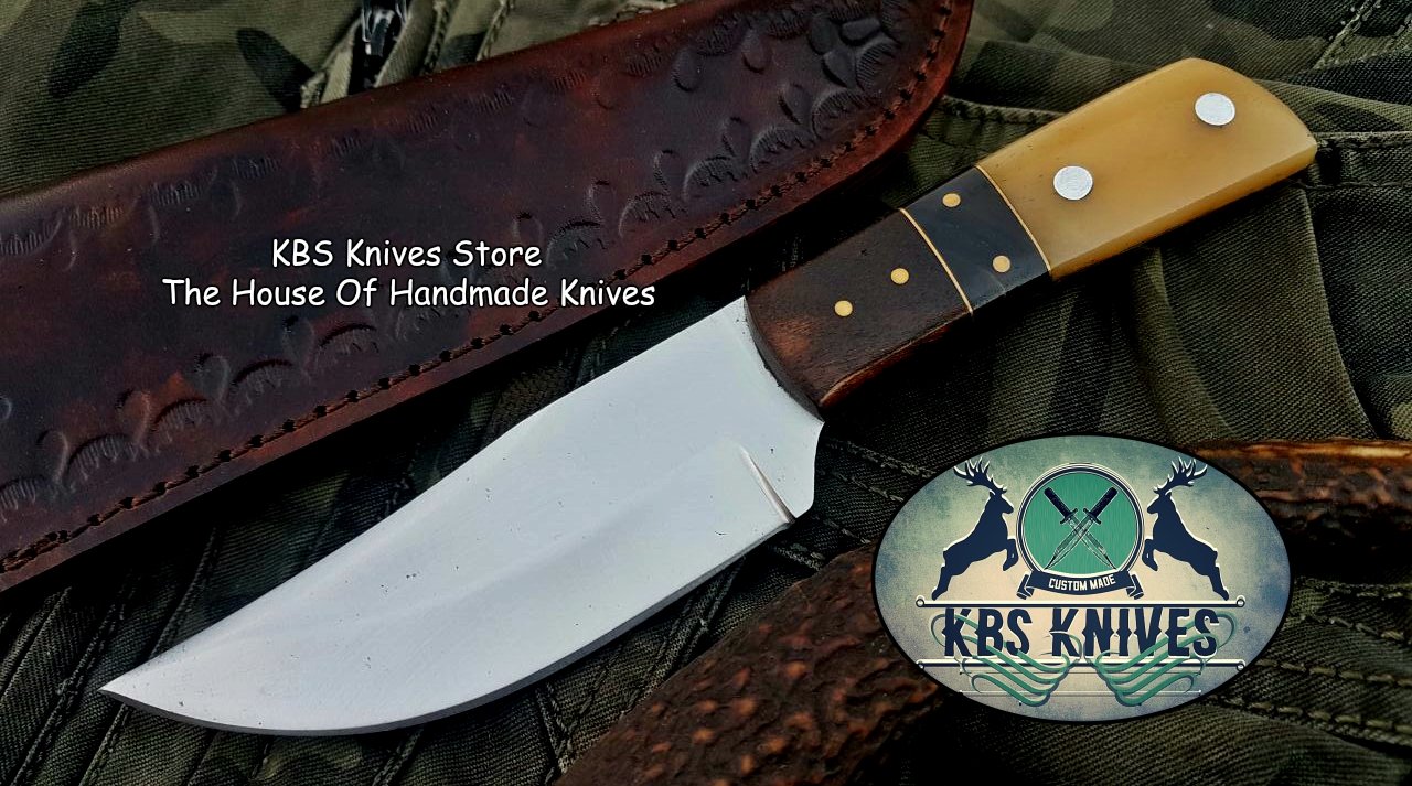 Custom Handmade D2 Tool Steel Hunting Skinning Knife
