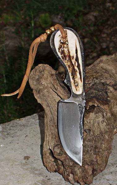 Custom Hand Forged 1095 Steel Mini EDC Skinner Knife