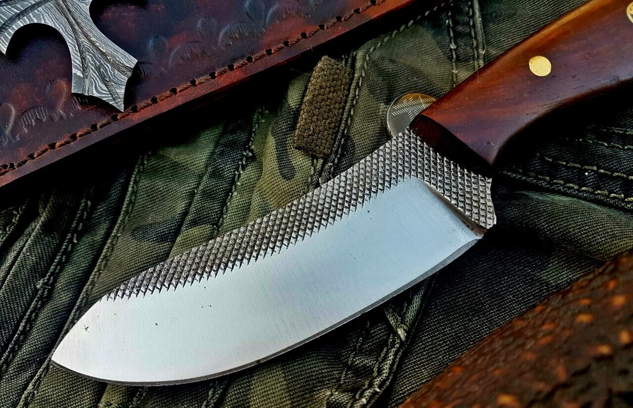 Custom Handmade File Tool Steel Hunting Skinning Knife