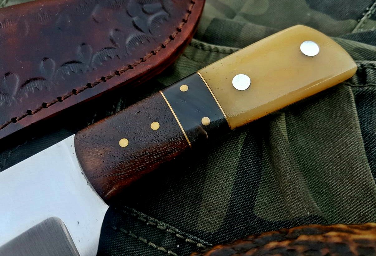 Custom Handmade D2 Tool Steel Hunting Skinning Knife
