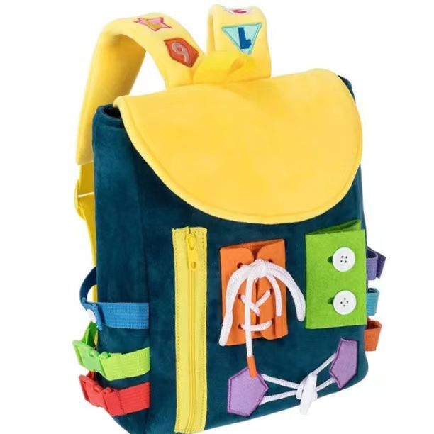 Toddler Busy Board Backpack – Educational Activity Toy