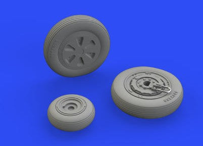 Eduard 672236 1/72 Aircraft- MiG21PF Wheels for EDU (Resin)