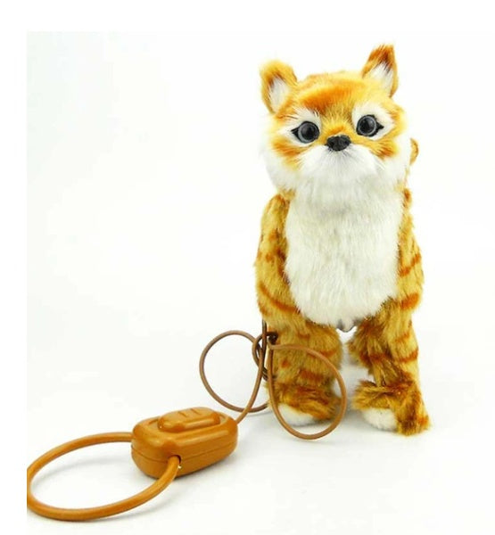 Electronic Plush Cat Toy – Interactive Remote-Control Pet