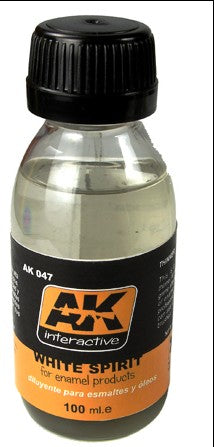 AK Interactive 47 White Spirit Enamel Thinner 100ml Bottle