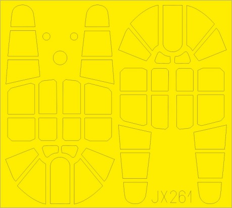 Eduard JX261 1/32 Mask Aircraft- P40E TFace for TSM