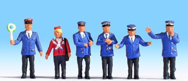 Noch 15265 HO Scale German Railway Officials -- pkg(6)