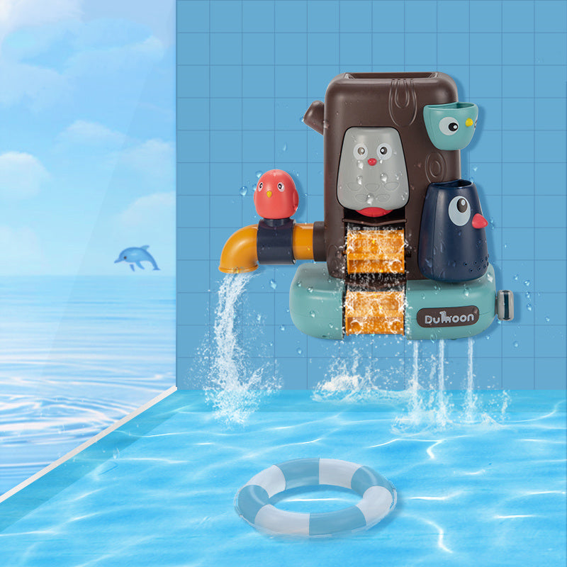 Waterwheel Bath Toy – Fun Spin-and-Flow Plastic Runner