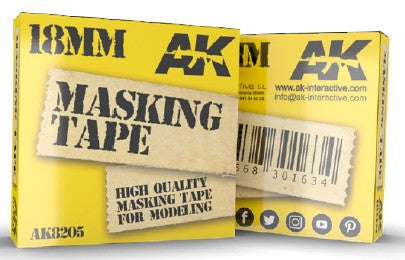AK Interactive 8205 Masking Tape 18mm