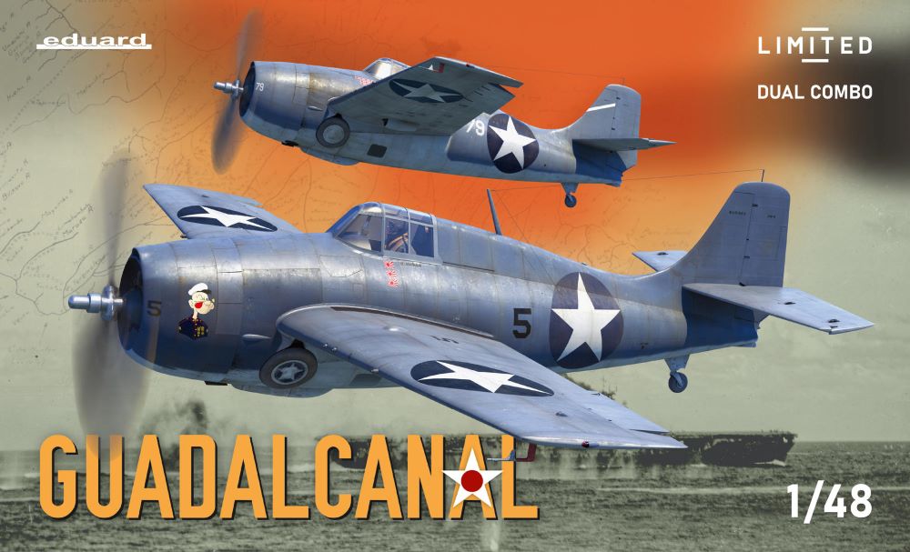 Eduard 11170 1/48 Guadalcanal F4F4 Wildcat Early/Late US Fighter Dual Combo (Ltd