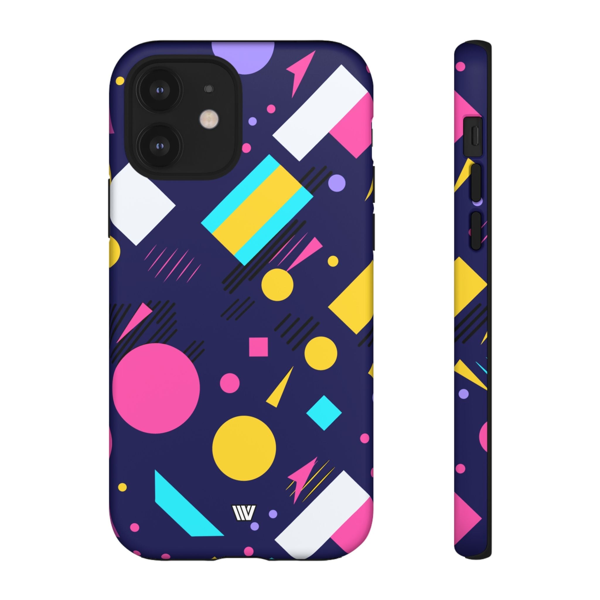 80s / 90s RETRO PATTERN DARK | Tough Phone Case
