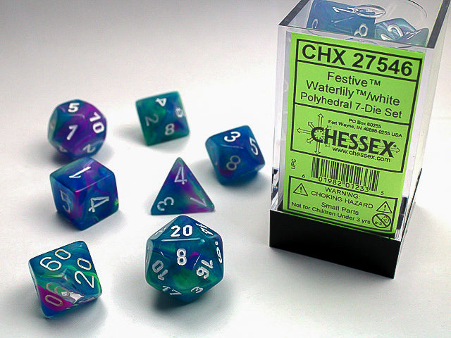 Chessex: Polyhedral Festive Dice sets