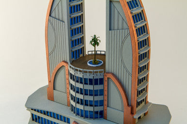 6mm Ultra Modern / Future City Building, Double Tower - 285CSS051