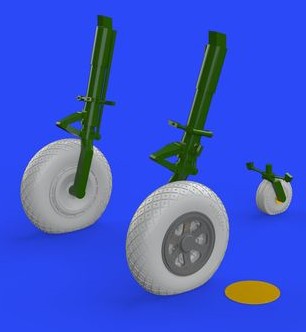 Eduard 632088 1/32 Aircraft- P47D Wheels for HSG (Photo-Etch & Resin)