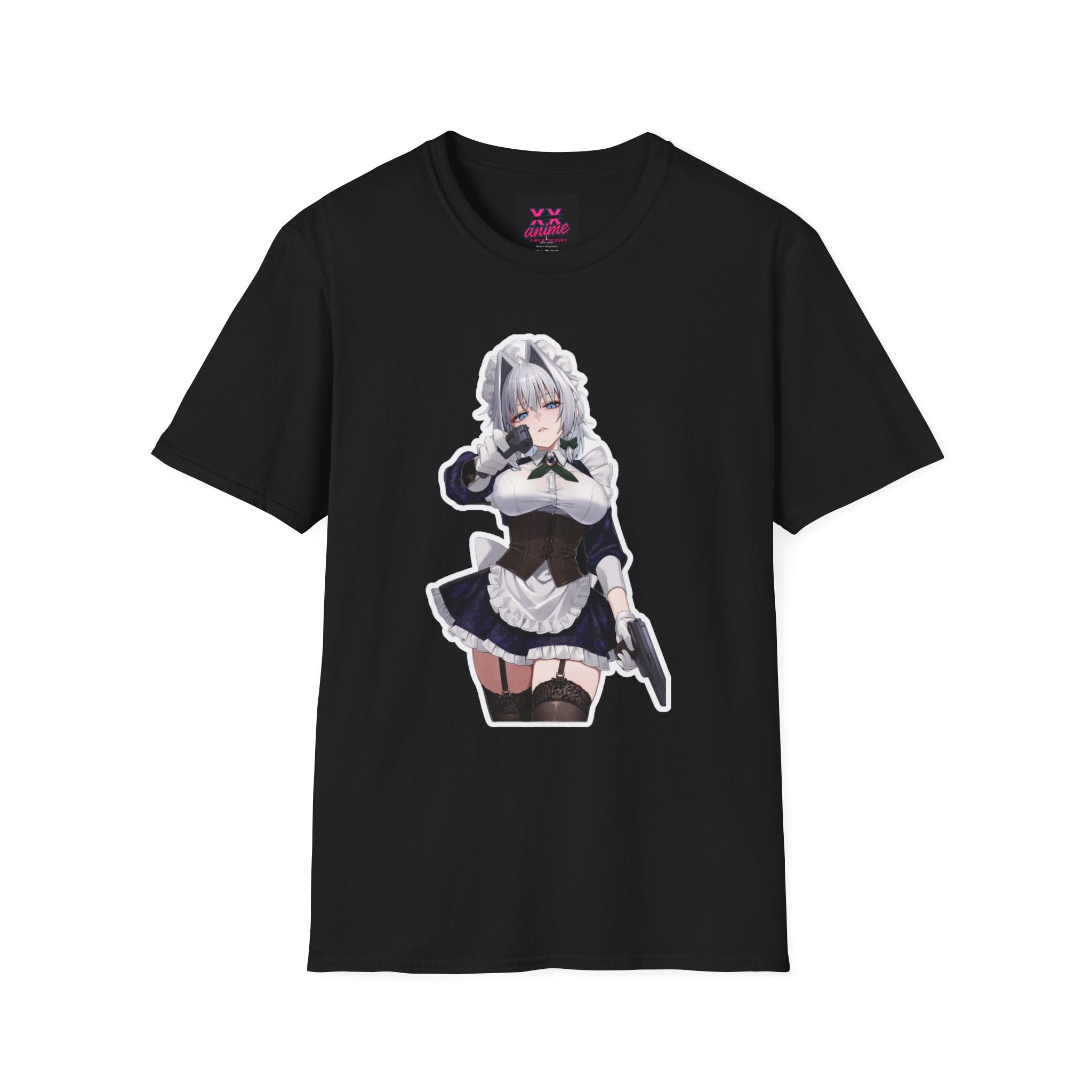 Anime-Inspired Unisex lewd gun T-Shirt - Fun, Playful Design, Perfect for Anime Lovers, Cosplay, Gifts, Casual Wear, and Conventions