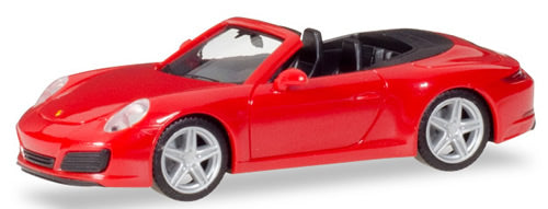 Herpa 28844 HO Scale Porsche 911 Carrera 2 Convertible - Assembled -- Various Standard Colors