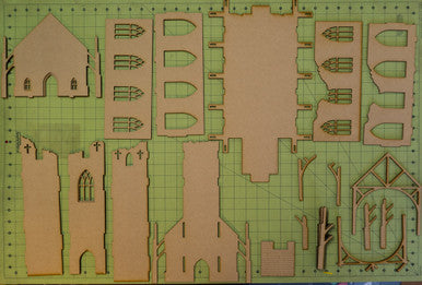 28mm Ruined Church/Cathedral - 28MMDF171