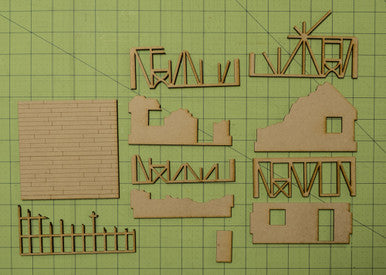 28mm Small Half Timber House  - 28MMDF550