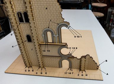28mm (1/56th scale) Church Bell Tower - 28MMDF600