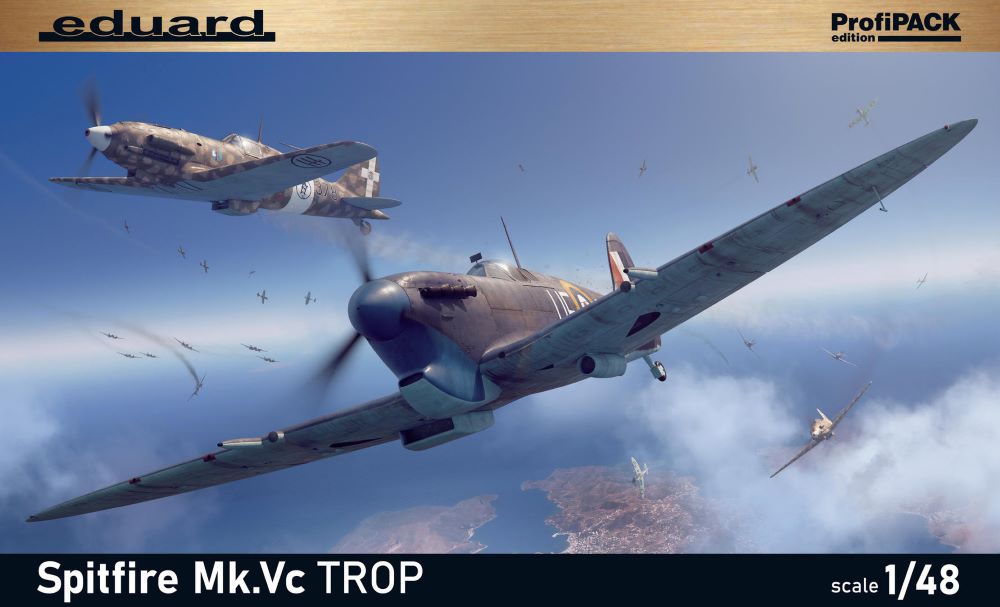 Eduard 82126 1/48 WWII Spitfire Mk Vc Trop British Fighter (Profi-Pack Plastic K