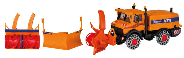 Kibri 15011 1/87 Scale Unimog With Rotary Snow Plow And Plow Blade
